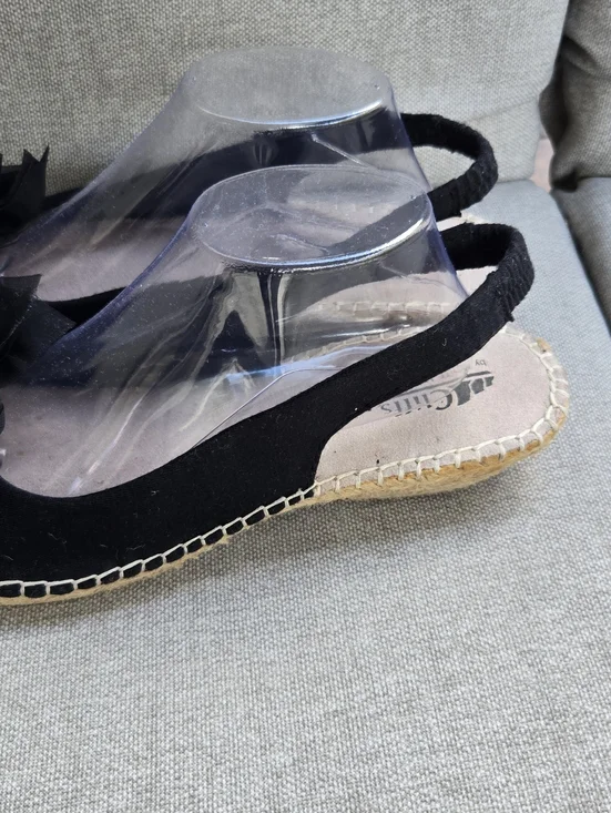 Cliffs By White Mountain Women’s Black Bow Espadrille Flats - Picture 5 of 10